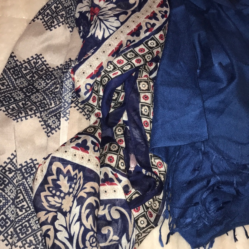 More blues scarves